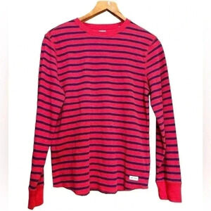 Gap Kids Red Navy Stripe Long-sleeve Crewneck XXL 14-16